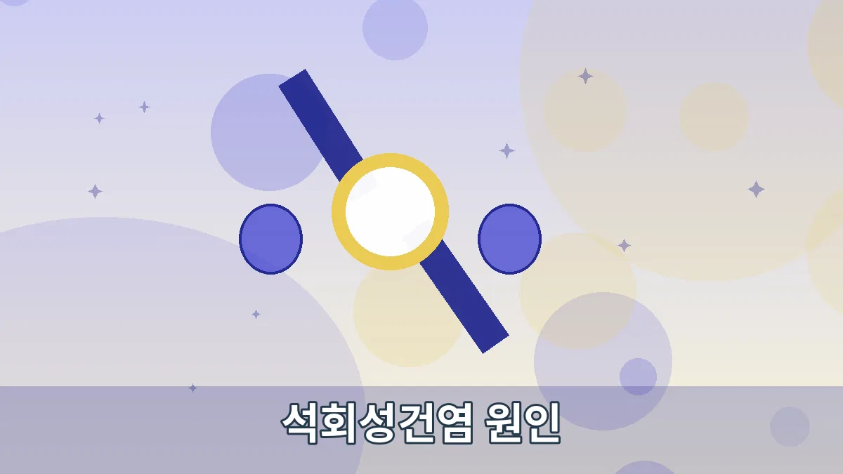 석회성건염 원인 안내 이미지