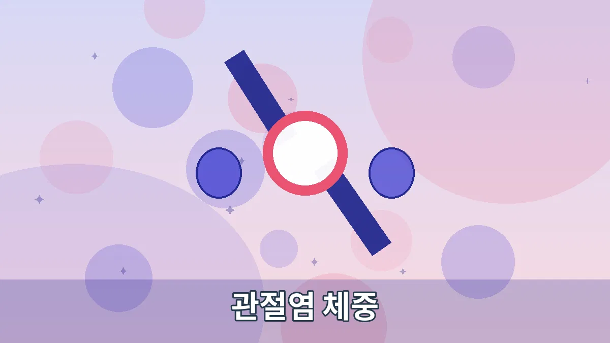 관절염 체중 안내 이미지