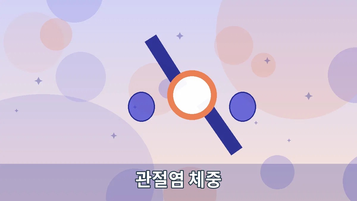 관절염 체중 안내 이미지 2